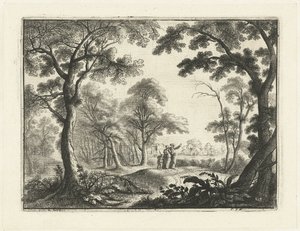 Paysage avec le renvoi d