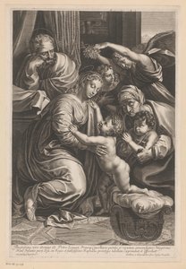 Sainte Famille avec Élisabeth, Jean-Baptiste et des anges
