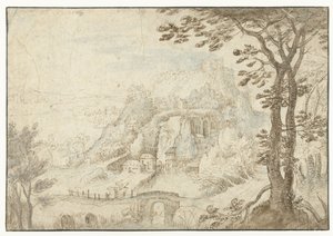 Paysage montagneux avec une rivière