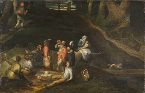 Paysage avec la Sainte Famille