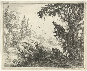 Paysage avec un chasseur - Gillis Peeters (I)