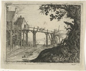 Paysage avec un moulin à eau - Gillis Peeters (I)