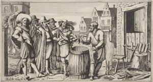 Tonnelier devant son atelier - Gillis van Scheyndel (I)