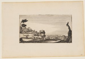 Panorama de collines, extrait de Douze paysages avec figures