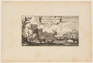 Page de titre, de Douze paysages avec figures