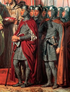 Troisième croisade (1189-1192) : Rencontre et poignée de main entre Philippe Auguste (Philippe II de France)