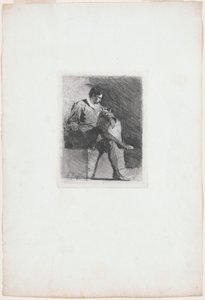 Homme assis en costume du XVIe siècle