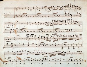 Première page de partition musicale pour la symphonie réduite pour piano d