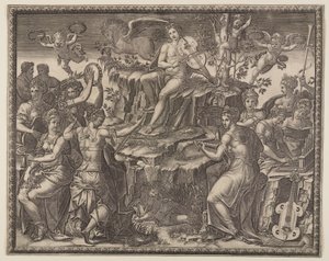 Apollon et les Muses sur le mont Parnasse