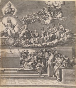 La discussion sur le Saint Sacrement - Giorgio Ghisi