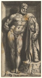 Le Farnèse Hercule, fin des années 1570 - Giorgio Ghisi