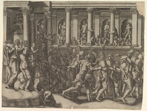 La Moquerie des prisonniers, vers 1540 - Giorgio Ghisi