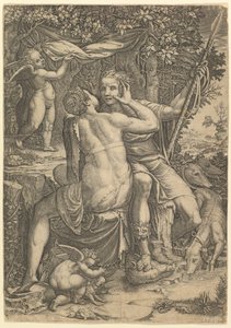 Vénus et Adonis - Giorgio Ghisi