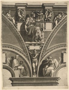 La Sibylle érythréenne - Giorgio Ghisi after Michelangelo
