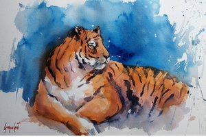 Un tigre majestueux à l