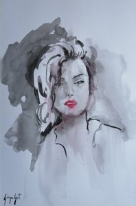 Regard aux lèvres rouges - Giorgio Gosti
