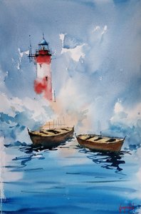 Les eaux paisibles du phare - Giorgio Gosti