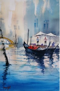 Gondoles des canaux de Venise - Giorgio Gosti