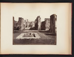 Vue sur les ruines de la Casa di Pansa à Pompéi, Italie - Giorgio Sommer (attributed to)