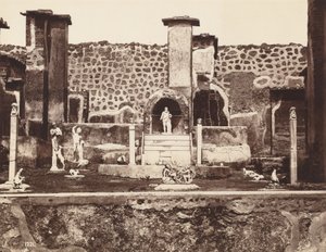 Maison de Marcus Lucretius, Pompéi, vers 1870 (photo) - Giorgio Sommer