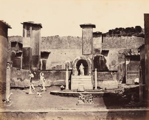 Maison de Marcus Lucretius, Pompéi, vers 1870 (photo) - Giorgio Sommer