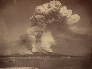 Mont Vésuve, actif, 1872