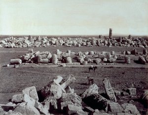 Panorama des vestiges du Temple de Minerve et du Temple d