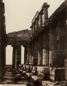 Ruines du Temple de Neptune, à Paestum - Giorgio Sommer