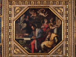 Cosimo étudie la prise de Sienne - Giorgio Vasari