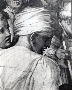 Portrait de Luca della Robbia dans la Sala di Cosimo il Vecchio - Giorgio Vasari