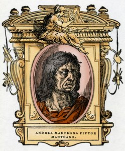 Portrait du peintre Andrea Mantegna (1431-1506) Xylographie de "La Vie des peintres" par Giorgio Vasari