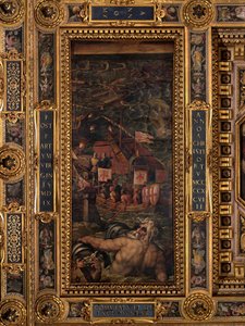 Bataille navale entre Florentins et Pisans - Giorgio Vasari