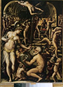 La Forge de Vulcain - Giorgio Vasari