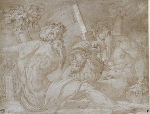 Trois dieux fluviaux - Giorgio Vasari