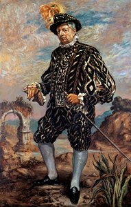 Autoportrait en costume noir du XVIIe siècle - Giorgio de Chirico