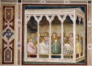 Pentecôte, Détail de la Vie et Passion du Christ, par Giotto - Giotto (c.1266 1337)