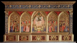 Polyptyque Baroncelli : le Couronnement de la Vierge