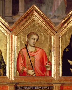 Saint du Polyptyque de Sainte Réparate (détail) - Giotto di Bondone