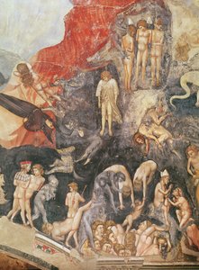 Le Jugement dernier, détail des damnés, 1303-05