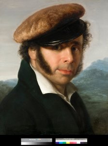 Portrait du peintre italien Pietro Ronzoni (1781-1862) Peinture de Giovanni Carnovali dit Piccio (1804-1873) 1825 Collection privée