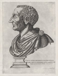 Speculum Romanae Magnificentiae : Buste de Tite-Live, 1582 - Giovanni Ambrogio Brambilla