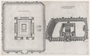 Speculum Romanae Magnificentiae: Castrum Praetorium, 1581 - Giovanni Ambrogio Brambilla