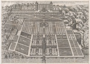 Speculum Romanae Magnificentiae: Palais et jardins de Tivoli, 1581 - Giovanni Ambrogio Brambilla.