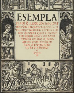 Esemplario di Lauori..., page de titre recto, 1er août 1532