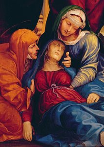 (détail) Déposition montrant la Vierge évanouie