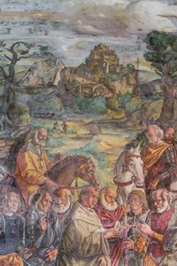 Saint Antoine face au tyran Ezzelino à Vérone (détail)