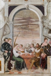 Partie de cartes, Salle principale, vers 1570
