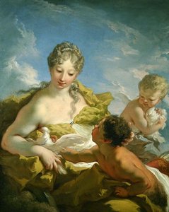 Vénus et Cupidon - Giovanni Antonio Pellegrini