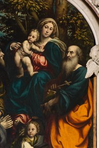 Madone et Enfant entre les Saints Philippe et Jacques et le donateur Giacomo Schizzi (détail)