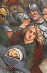 Nef centrale, deuxième travée sud, Jésus tombe sous la croix, Il Pordenone